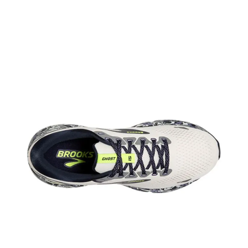 Brooks Ghost 15 Running Shoes Men Low Top White-3