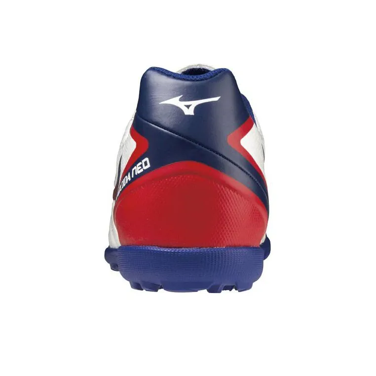 Mizuno Monarcida TF Turf Slip Resistant Soccer Shoes Unisex White Red Blue-2