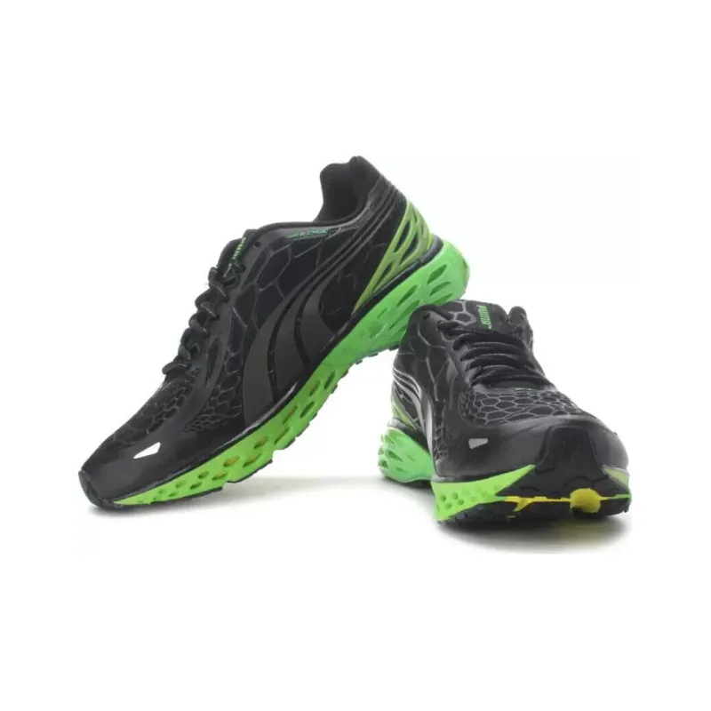 PUMA Bioweb Elite Black PUMA Silver Fluo Yello-2