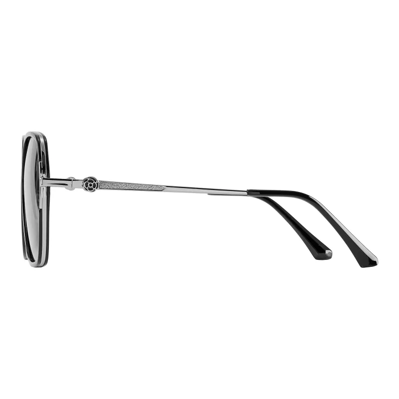 CLARKIA FLOWER Alloy Oval Sunglasses Unisex-4