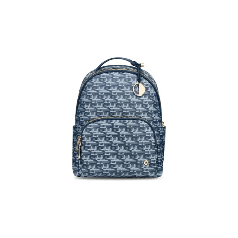 SAMSONITE Fabric Laptop Backpack Regular Women's Blue Print-0