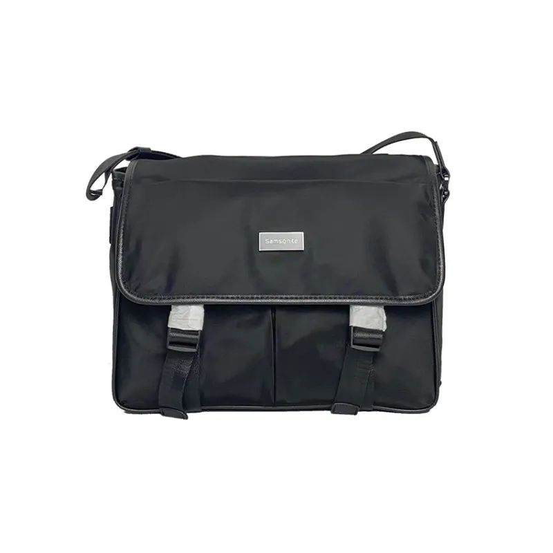 SAMSONITE Fabric Messenger Bag Crossbody Bag Shoulder Bag Men's Black-0