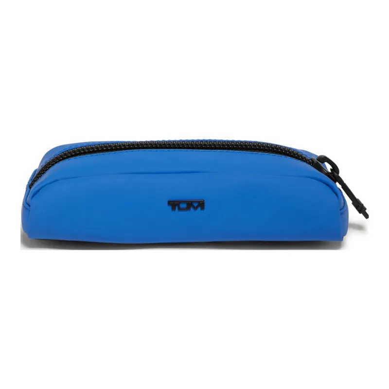 TUMI Fabric Pencil Case Makeup Bag Storage Bag Small Size Unisex Blue-0