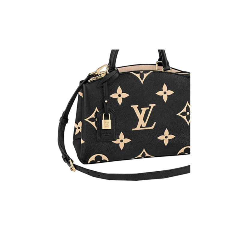 LOUIS VUITTON Petit Palais Empreinte Leather Black/Beige-7