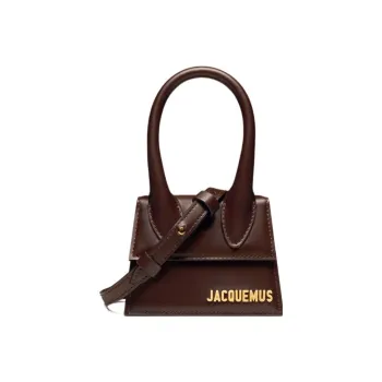 Jacquemus Le Chiquito Cow Leather Shoulder Bag, Crossbody Bag, Handbag Mini Women's Chocolate Brown