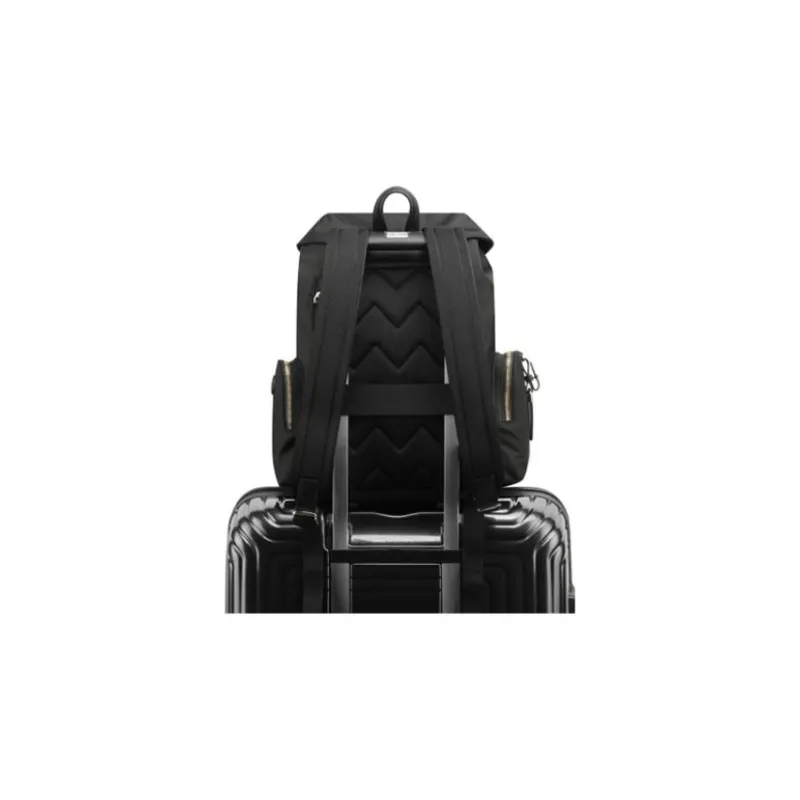 SAMSONITE KHALEESI Fabric With Cow Leather Laptop Backpack Women's Black-4