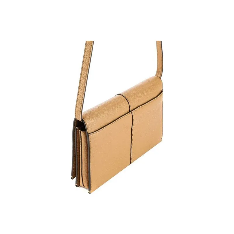 TORY BURCH McGraw Pebbled Leather Small Square Bag Shoulder Bag Crossbody Bag Regular Women's Brown-2