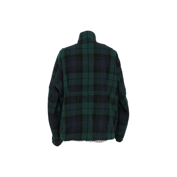 Sacai Checked Reversible Wool Jacket-2