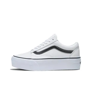 Vans Old Skool Stackform Leather 'White Black' Women's
