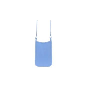 LONGCHAMP Le Foulonné Cow Leather Cell Phone Pouch Shoulder Bag Crossbody Bag Regular Men's Blue