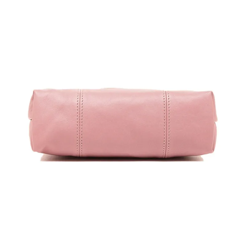 LONGCHAMP Lambskin Shoulder Bag Crossbody Bag Women's Pink-4
