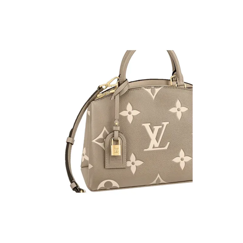 LOUIS VUITTON Petit Palais Empreinte Leather Dove/Cream-4