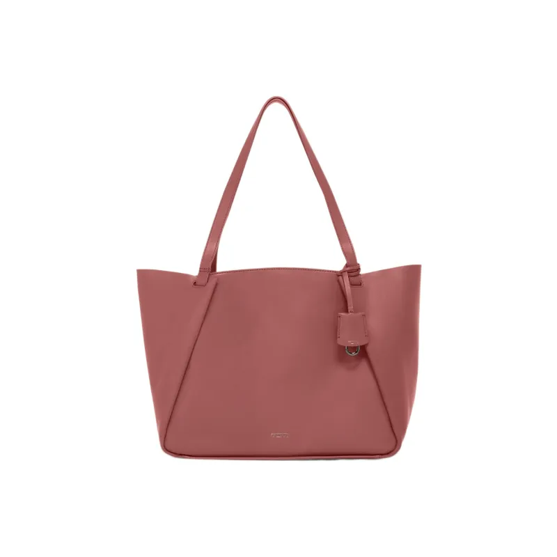 TUMI Leather Tote Bag Shopping Bag Handbag Shoulder Bag Women's Rose Red-0