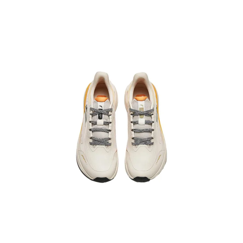 Anta Innovative Water Repellent Wear Resistant Low Top Running Shoes Women's Beige Orange-2