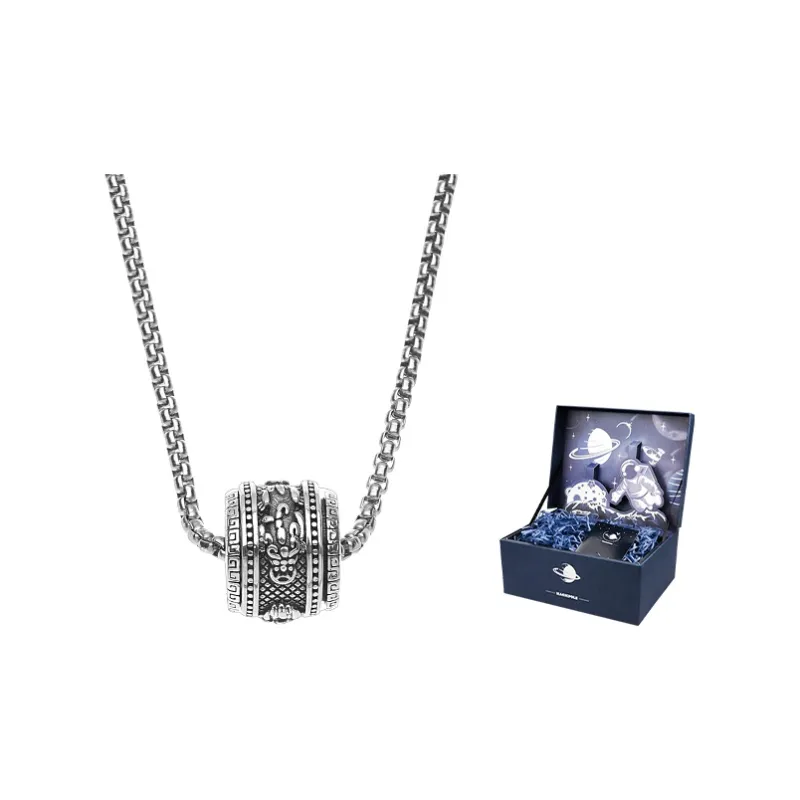 MAGICPOLE 990 Silver Necklaces Unisex Vintage-3