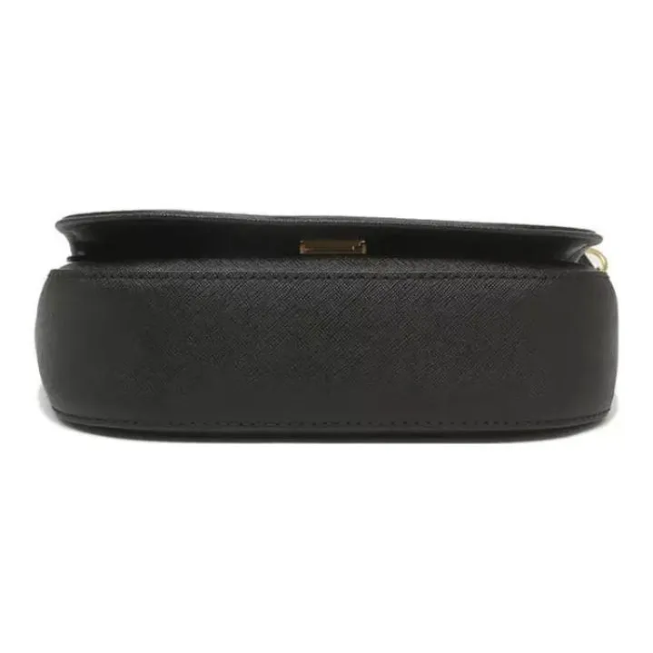 TORY BURCH Emerson Leather Crossbody Handbag, Shoulder Bag Women's Black-5