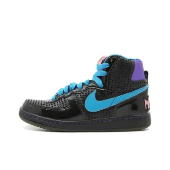 Sly Women's x Nike Terminator Wear Resistant Mid Top Skateboard Shoes Women's Black Blue