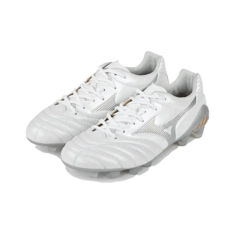 Mizuno Elite Neo2 FG Firm Ground Natural Ground Slip Resistant Soccer Shoes Men's White-1