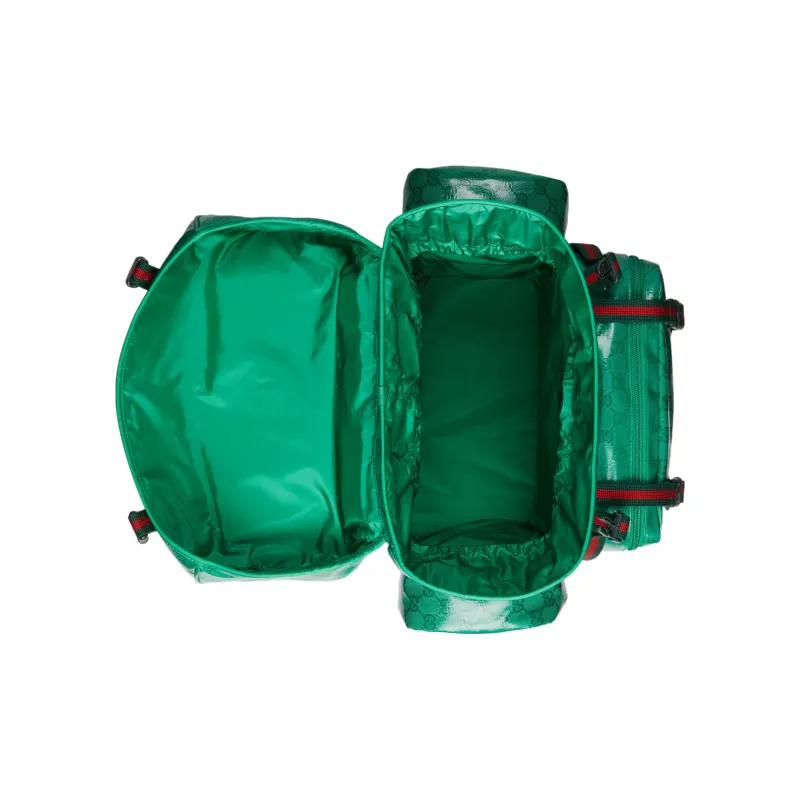 GUCCI Crystal Canvas With Leather Trim Backpack Regular Men's Green-5