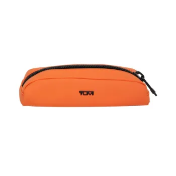 TUMI Fabric Pencil Case Makeup Bag Storage Bag Small Size Unisex Orange