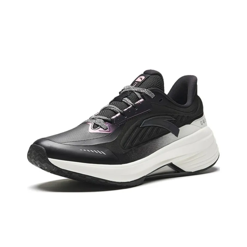 Anta Innovative Water-Repellent Abrasion-Resistant Low-Top Running Shoes Women's Gray Purple-1