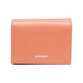 JIL SANDER Leather Wallet Mini Women's Orange
