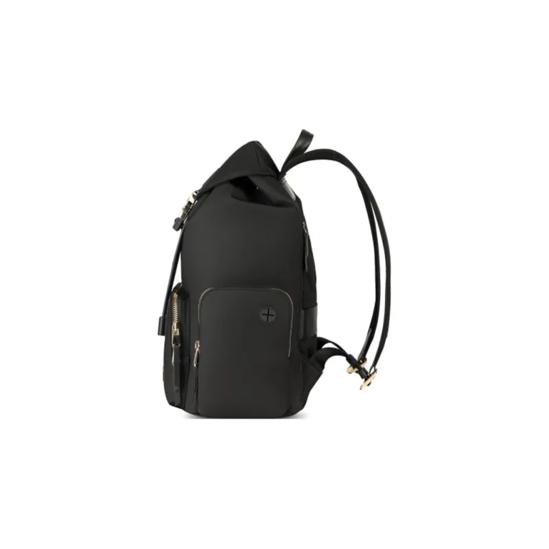 SAMSONITE KHALEESI Fabric With Cow Leather Laptop Backpack Women's Black-1