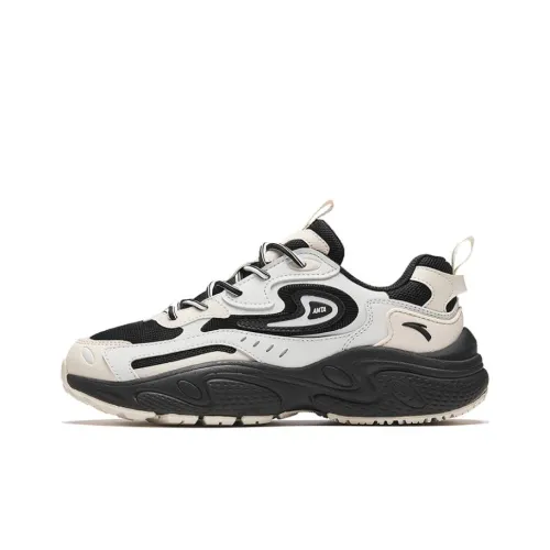 Anta Starlight Slip Resistant Coverage Low Top Chunky Sneakers Women's Black
