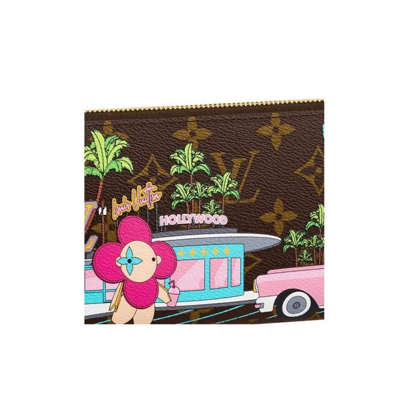 LOUIS VUITTON Zippy Wallet Monogram Vivienne Fuchsia Pink-4