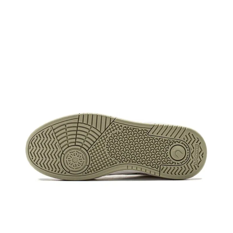 LiNing Mobara Slip Resistant, Abrasion Resistant, Breathable High Top Skateboard Shoes Women's White Green-4