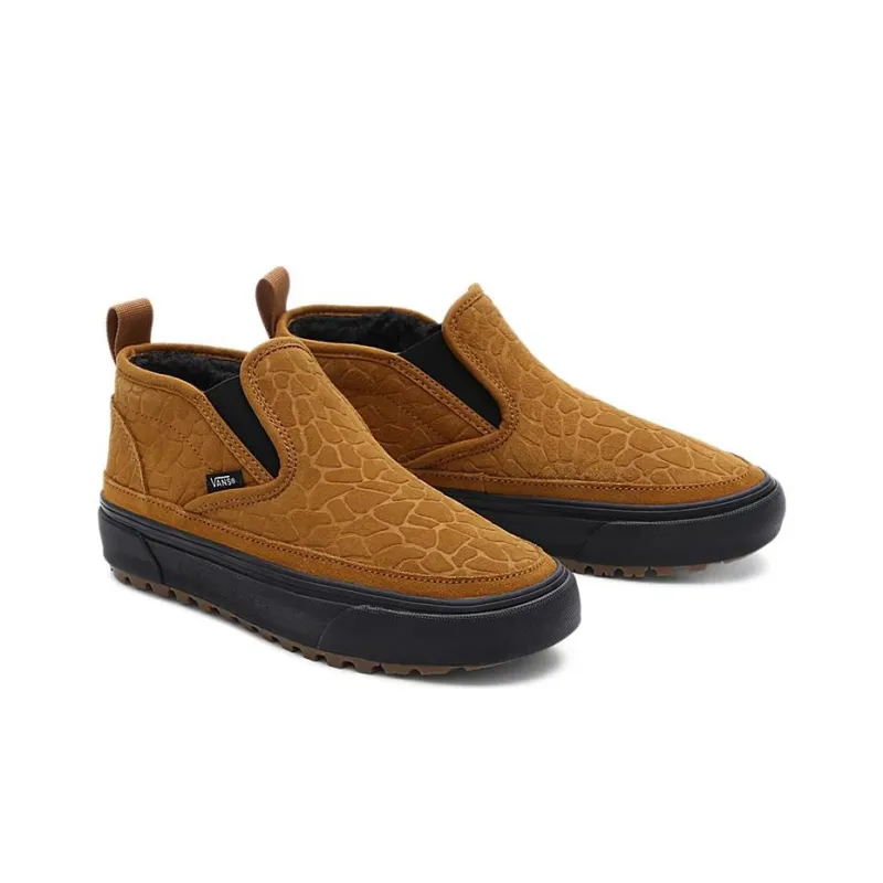 Vans Slip on MTE 1 Wear Resistant Low Top Skateboard Shoes Women's Black Umber-2