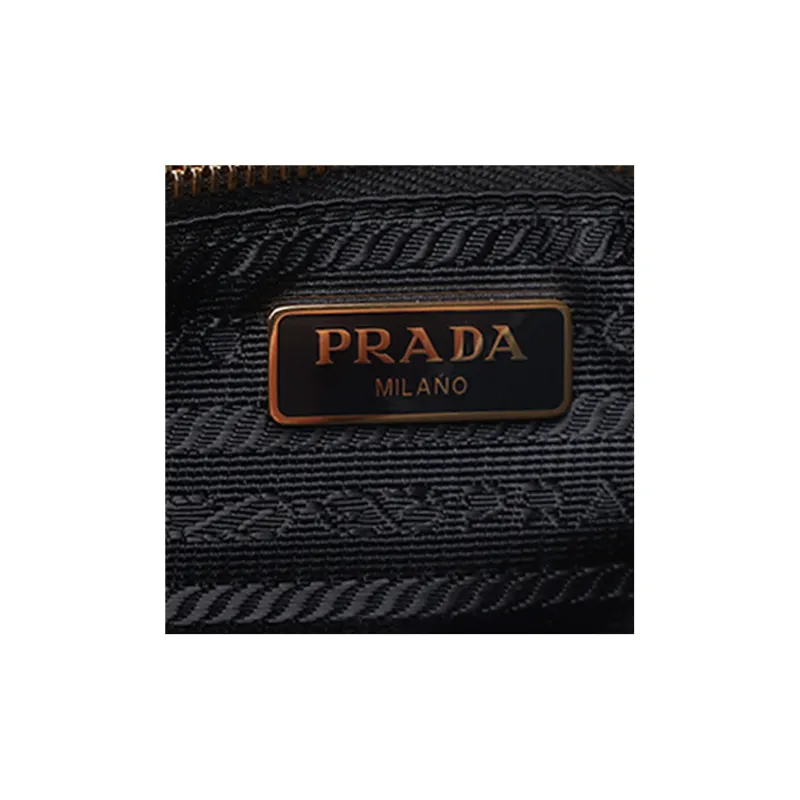 PRADA Cow Leather Shoulder Bag, Crossbody Bag Regular Women's Black-6