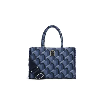 ROSA.K Denim Tote Bag, Shopping Bag, Shoulder Bag, Crossbody Bag, Handbag Medium Size Unisex Denim Blue