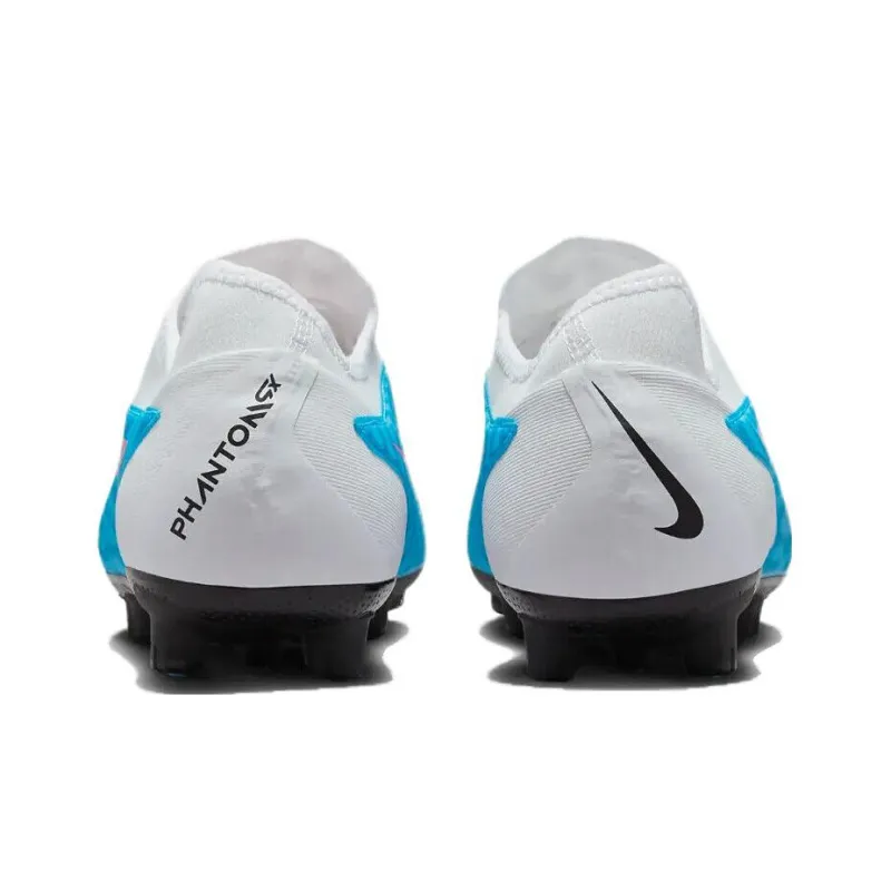 Nike Phantom GX HG Rubber Short Studs Slip Resistant Soccer Shoes Men's Blue White-4