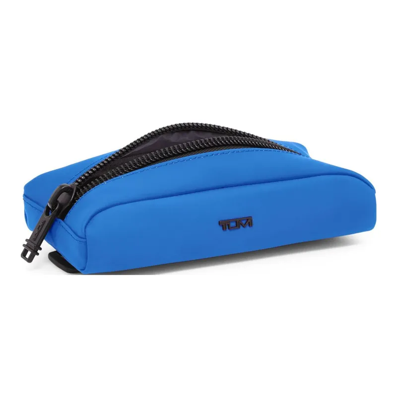TUMI Fabric Pencil Case Makeup Bag Storage Bag Small Size Unisex Blue-1