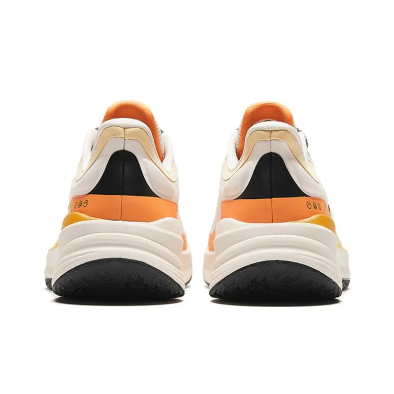 Anta Innovative Water Repellent Wear Resistant Low Top Running Shoes Women's Beige Orange-3