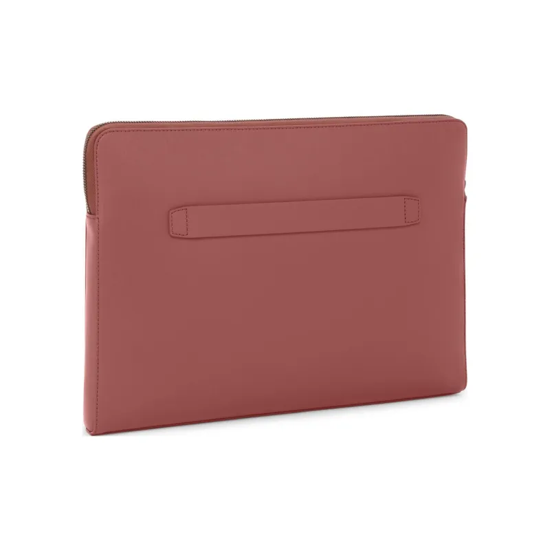 TUMI Leather Laptop Bag Large Size Women's Rose Red-3