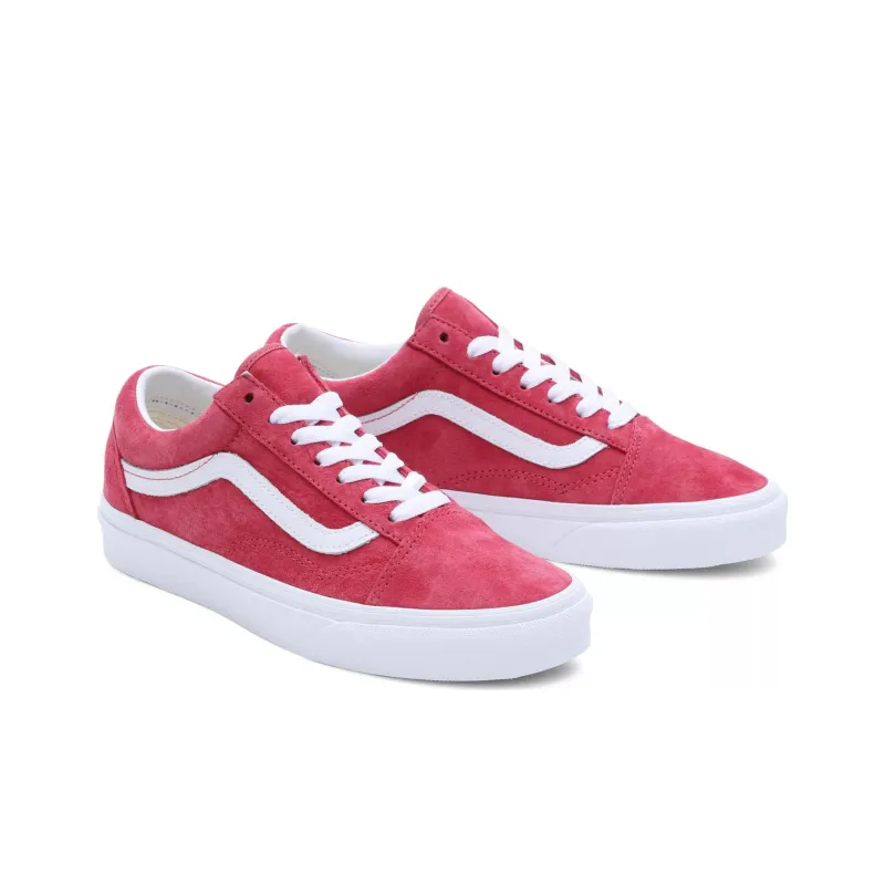 Vans Old Skool Pig Suede 'Pink Red' Women's-2