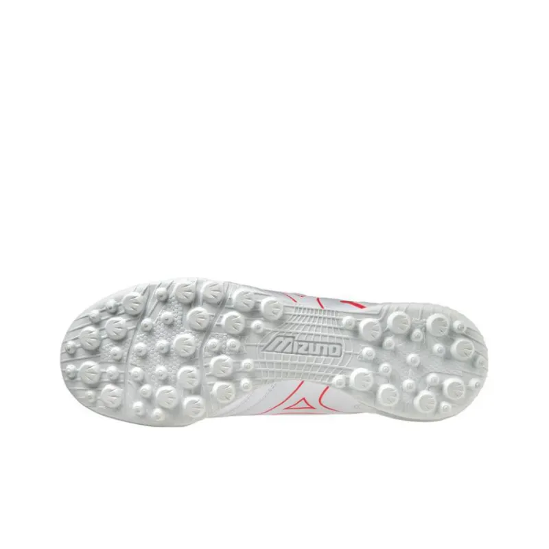 Mizuno Monarcida TF Rubber Broken Studs Shock Absorbers With Slip Resistant Features Soccer Shoes Men's White-4