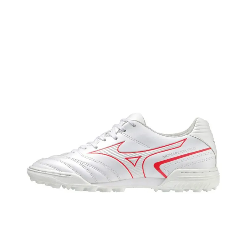 Mizuno Monarcida TF Rubber Broken Studs Shock Absorbers With Slip Resistant Features Soccer Shoes Men's White-0