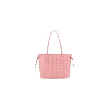 MCM Liz Visetos Artificial Leather Combo Bag, Tote Bag, Shopping Bag, Handbag, Shoulder Bag Small Size Women's Pink