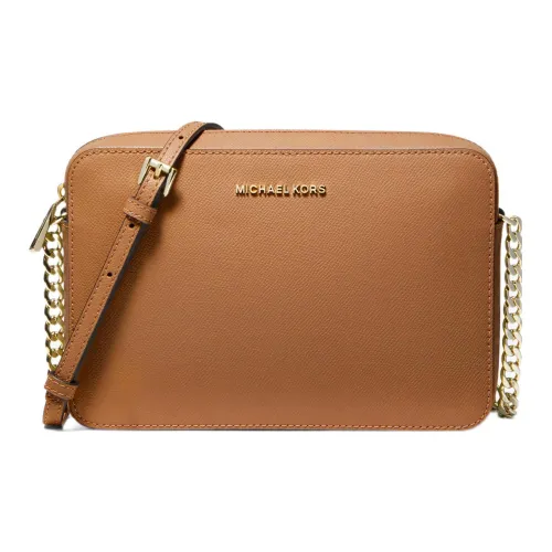 MICHAEL KORS Split Cow Leather Shoulder Bag, Crossbody Bag Large Size Women's Brown