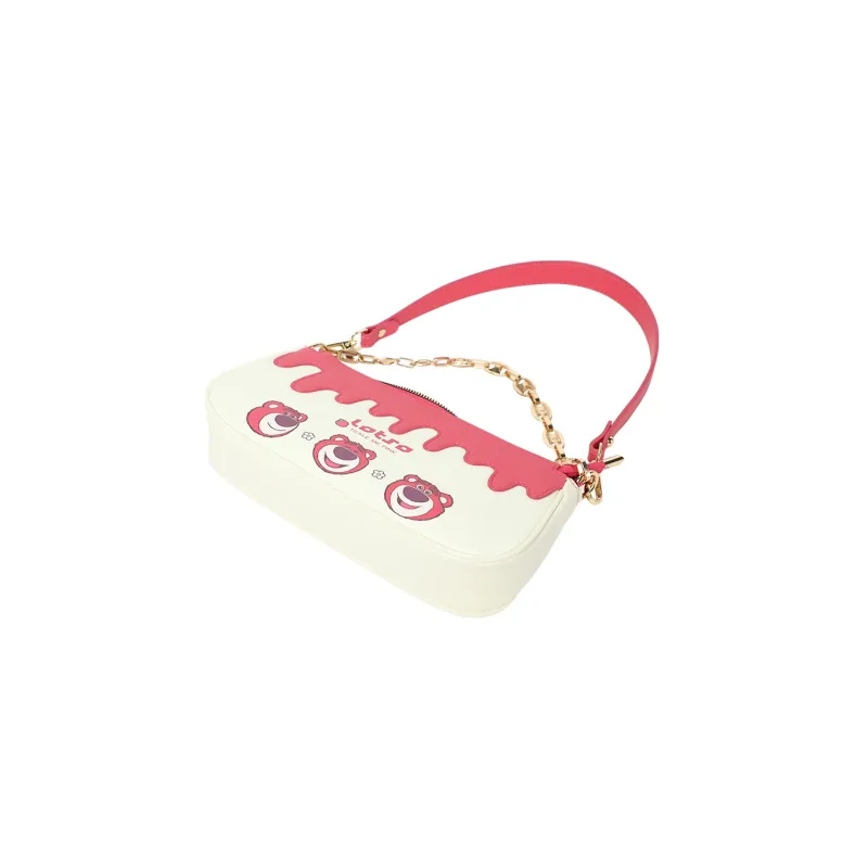 MESUCA PU Shoulder Bag Women's Rose Red-3
