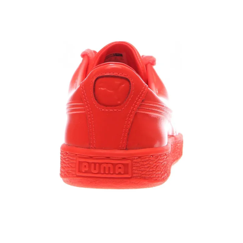 PUMA Basket Classic Patent Emboss Red Blast-5