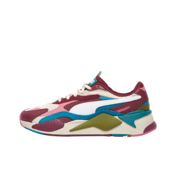 PUMA RS X3 Puzzle Cabernet Pink Blue Green