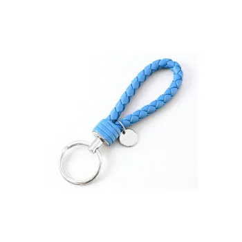 Bottega Veneta Lambskin Keychains Unisex Blue
