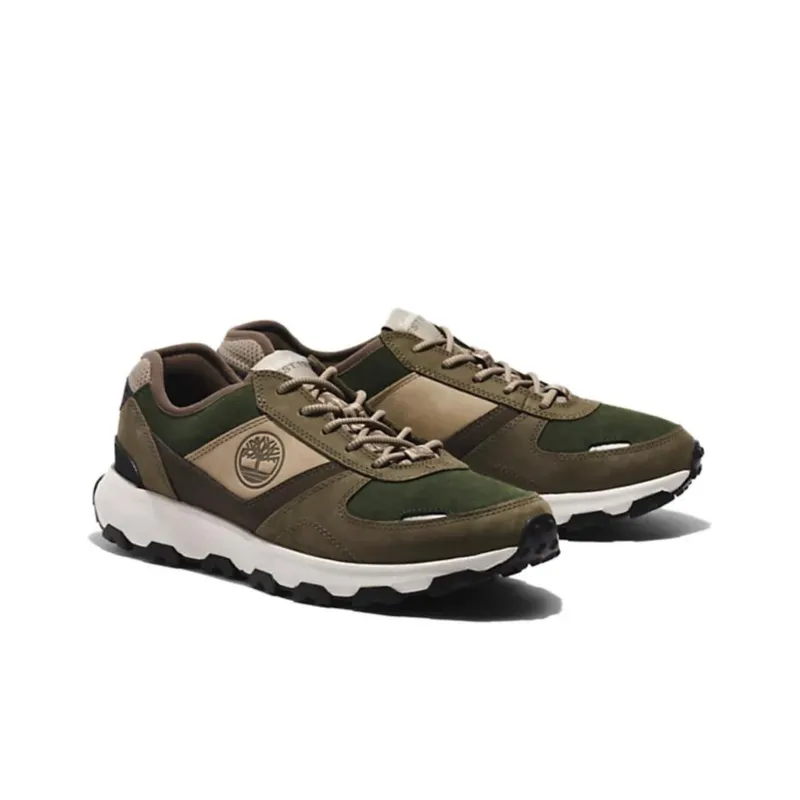 Timberland Winsor Trail Slip Resistant Low Top Casual Shoes Men's Green-2
