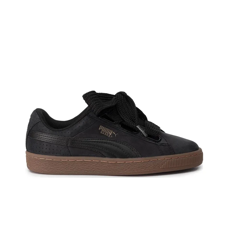 PUMA Basket Heart Perf Black Gum Women's-1