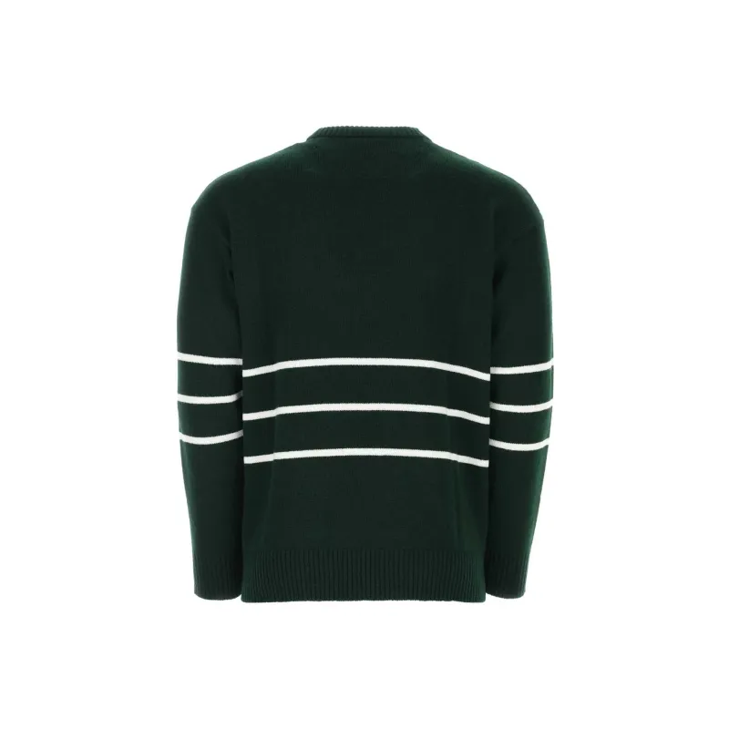 Valentino Logo Intarsia Long-Sleeved Jumper-1