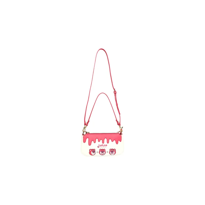 MESUCA PU Shoulder Bag Women's Rose Red-1
